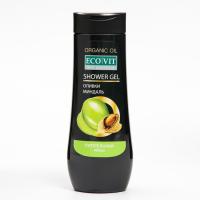 ECOandVIT/ Гель для душа питательный, оливки и миндаль, серии Organic Oil 400 мл.