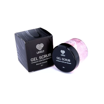 Гелевый скраб для бровей Lovely, 20 г (Biscuit mousse)