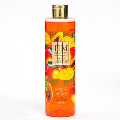 Helen Mone/Гель-масло для душа Манго и Папайя 500 мл